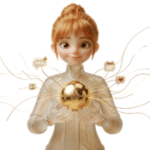 A premium 3D category icon for 'AI Assistants' centered on a minimal, soft-touch background. The central figure is a refined, translucent humanoid apprentice mascot with a fluid, frosted-glass texture, depicted in a helpful, approachable posture. The mascot is gently cradling a glowing gold 'Voice Print' orb that radiates thin, organic connectivity lines. Luxurious minimal styling with a mix of frosted glass and polished gold accents. Soft studio lighting, elegant shadows, and a warm neutral palette to ensure a 'humanized' feel rather than a robotic aesthetic.