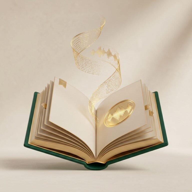 An open magical book with golden stars rising from the pages, symbolizing storytelling kits and creative brand narratives.